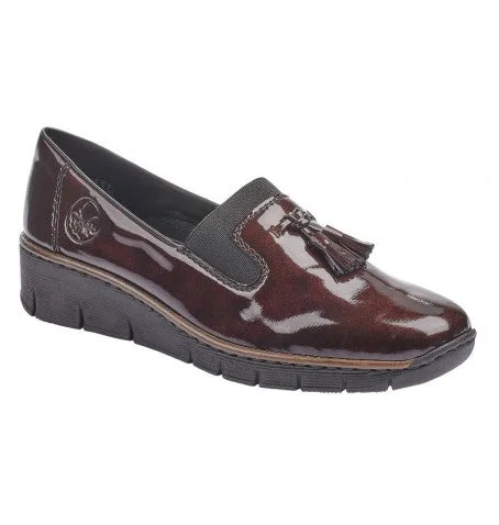 Women's strappy fashion & dress shoes with a woven leather design for a high - end look Rieker 53751-35 Women's strappy fashion & dress shoes with a woven leather design for a high - end look Rieker 53751-35