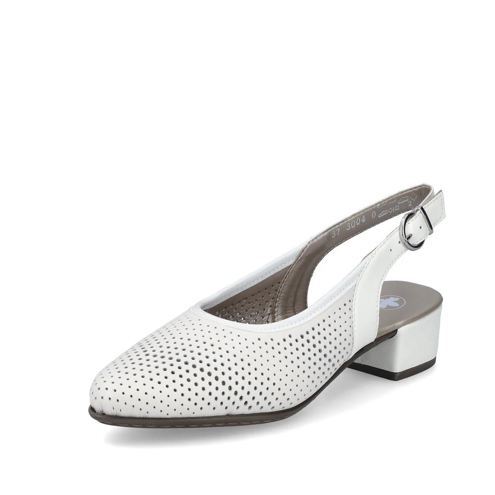 Women's satin peep - toe fashion & dress shoes in a nude color for a bridal look Rieker 47066-80 Women's satin peep - toe fashion & dress shoes in a nude color for a bridal look Rieker 47066-80