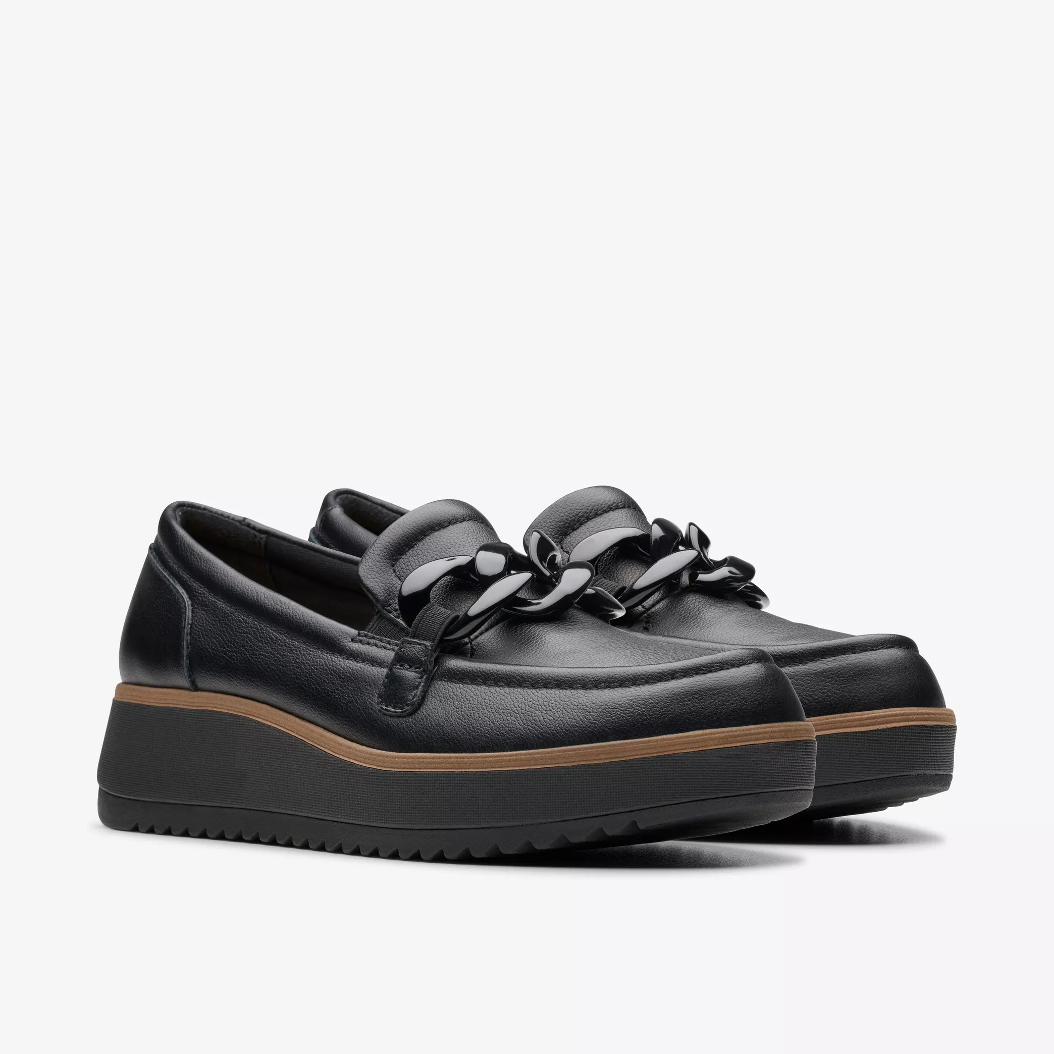 Women's wedge - heel fashion & dress shoes with a woven upper for a beach - to - dinner style Clarks Zylah May Blk Pat 80108 Women's wedge - heel fashion & dress shoes with a woven upper for a beach - to - dinner style Clarks Zylah May Blk Pat 80108
