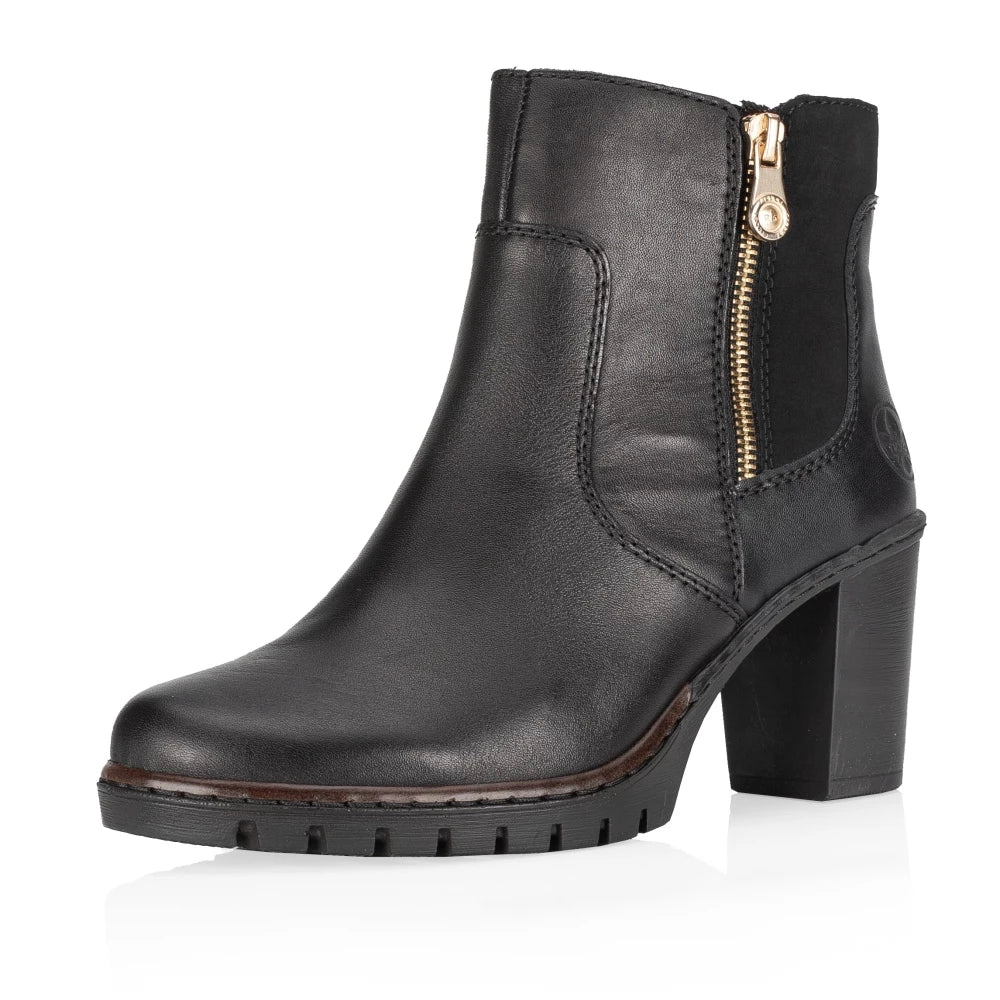 Women's ankle - strap fashion & dress shoes with a crystal - embellished buckle for a glamorous touch Rieker Y2557-00 Women's ankle - strap fashion & dress shoes with a crystal - embellished buckle for a glamorous touch Rieker Y2557-00