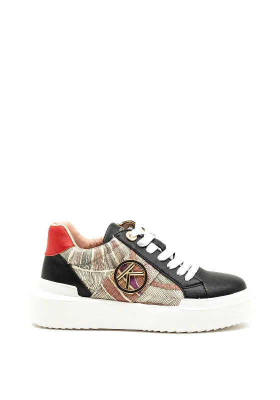 Kate Appleby Greenock Canvas Panel Trainers, Black