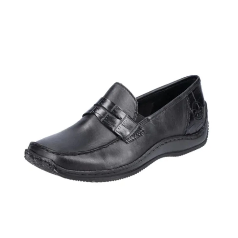 Women's open - toe fashion & dress shoes with a cork - wrapped heel for a summer - friendly style Rieker L1752-00 Women's open - toe fashion & dress shoes with a cork - wrapped heel for a summer - friendly style Rieker L1752-00