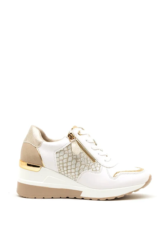Zanni & Co. Shunde Wedged Trainers, White