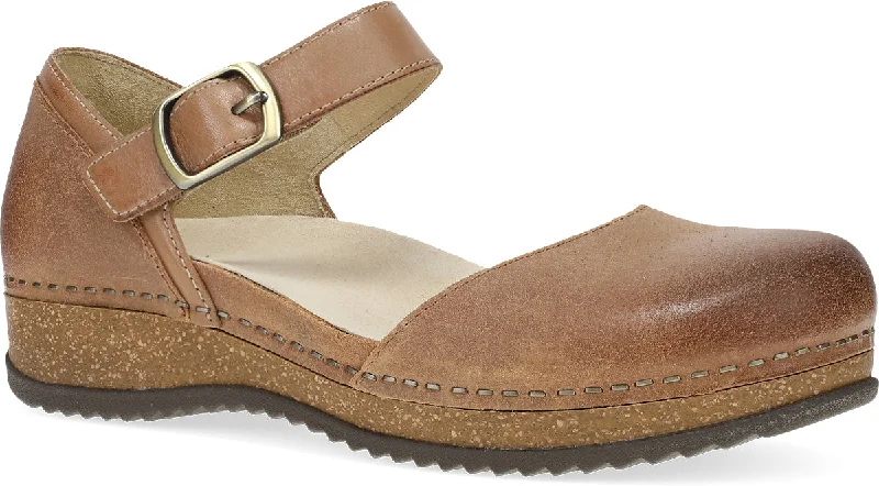 Women's satin - covered fashion & dress shoes with a bow - detail for a romantic look DANSKO MAE TAN Women's satin - covered fashion & dress shoes with a bow - detail for a romantic look DANSKO MAE TAN