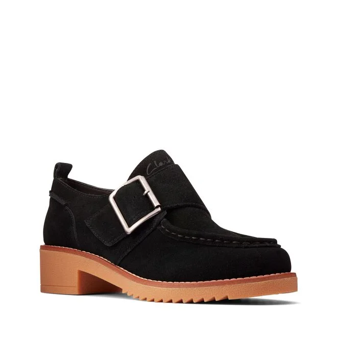 Women's backless fashion & dress shoes with a stiletto - heel and a pointed toe for a sexy style Clarks Eden Mid Monk Women's backless fashion & dress shoes with a stiletto - heel and a pointed toe for a sexy style Clarks Eden Mid Monk