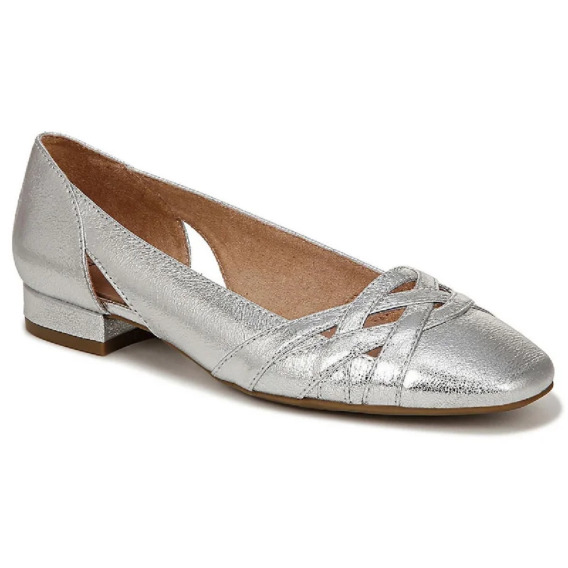 Women's Glitter - Embellished Ballet Flats in Silver for a Sparkly Party Look LifeStride Womens Carmen Padded Insole Faux Leather Flat Shoes Women's Glitter - Embellished Ballet Flats in Silver for a Sparkly Party Look LifeStride Womens Carmen Padded Insole Faux Leather Flat Shoes