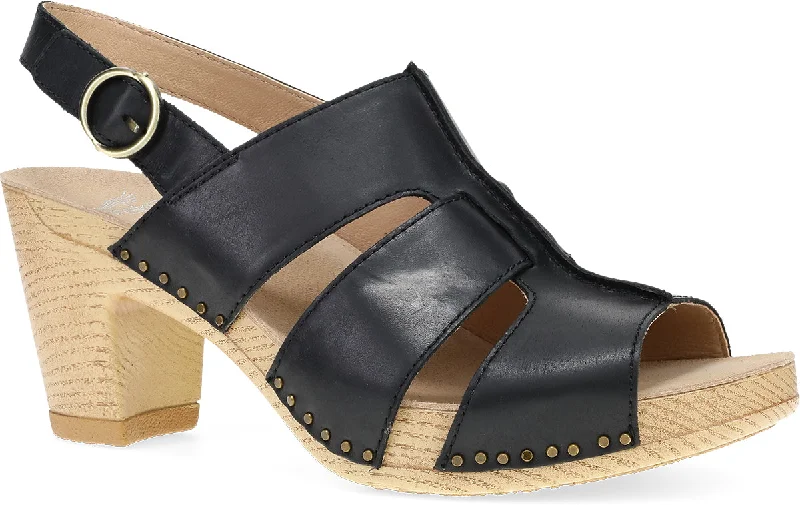 Women's strappy fashion & dress shoes with a multi - colored design for a statement piece DANSKO TATIANA BLACK Women's strappy fashion & dress shoes with a multi - colored design for a statement piece DANSKO TATIANA BLACK