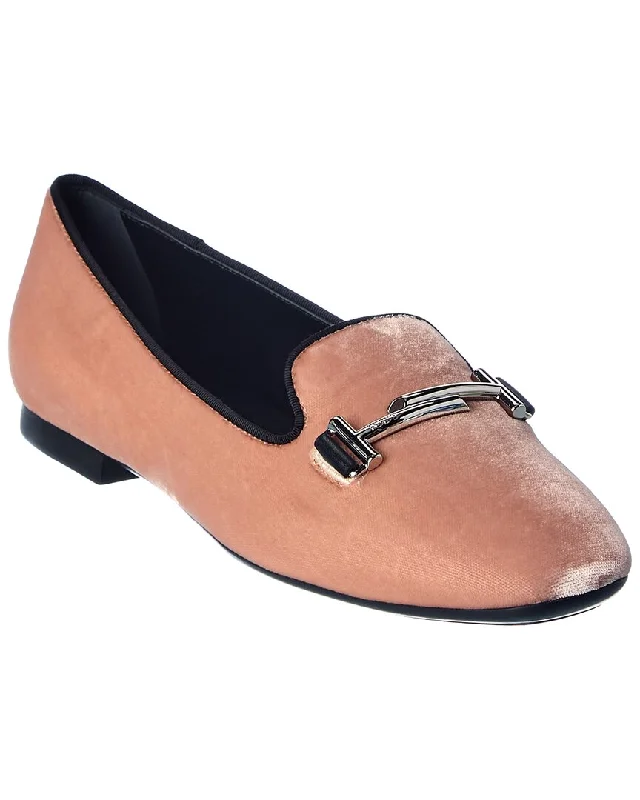 Women's Glitter - Embellished Loafers in Silver for a Sparkly Party Look TOD’s Double T Velvet Loafer Women's Glitter - Embellished Loafers in Silver for a Sparkly Party Look TOD’s Double T Velvet Loafer