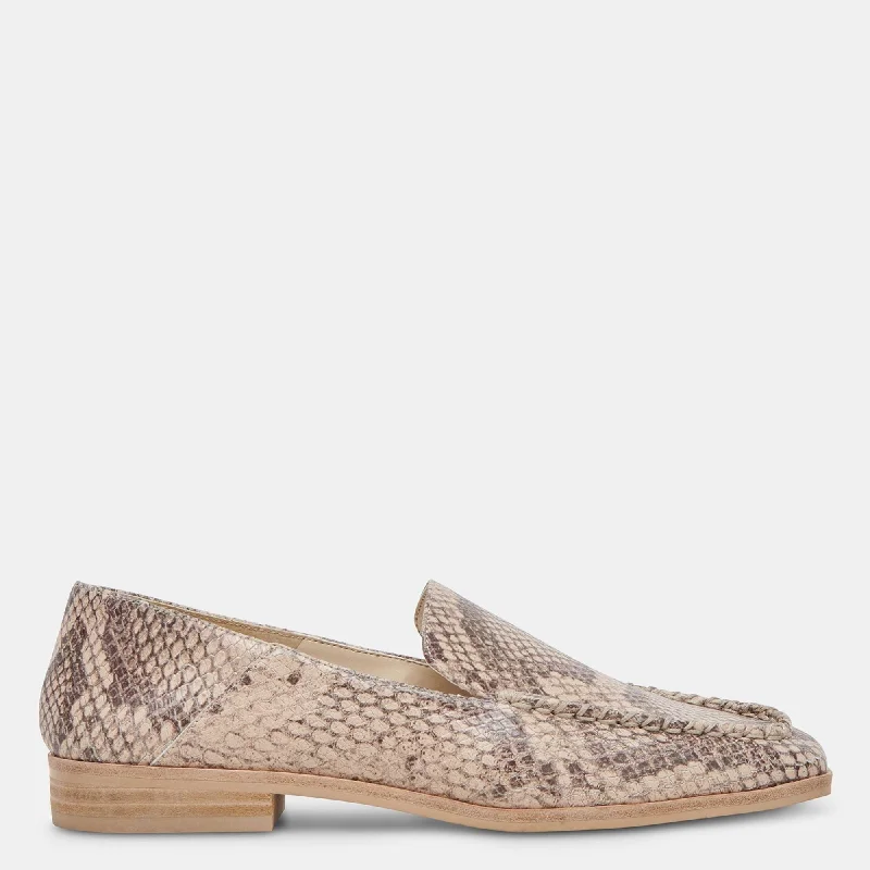 Women's Geometric - Patterned Loafers in Multicolor for a Fashion - Forward Look Beny Flats Sand Snake Embossed Women's Geometric - Patterned Loafers in Multicolor for a Fashion - Forward Look Beny Flats Sand Snake Embossed