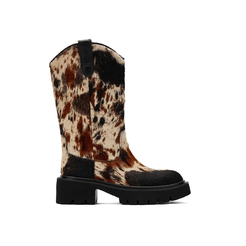 Women's metallic - finish fashion & dress shoes with a stiletto heel for a glamorous night out Daisy Dark Horse Pony Hair Lug Cowgirl Boots Women's metallic - finish fashion & dress shoes with a stiletto heel for a glamorous night out Daisy Dark Horse Pony Hair Lug Cowgirl Boots