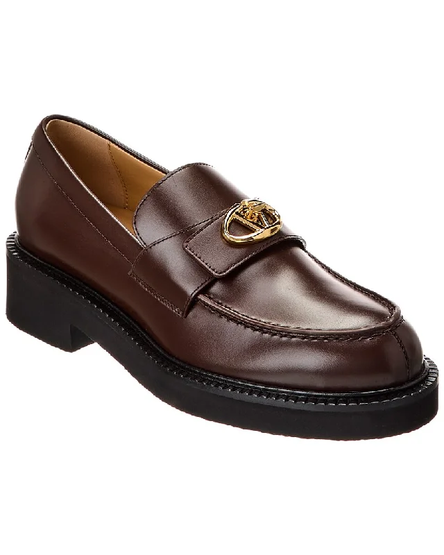 Women's Fur - Lined Loafers in Tan for a Cozy Winter Option Valentino Leather Loafer Women's Fur - Lined Loafers in Tan for a Cozy Winter Option Valentino Leather Loafer