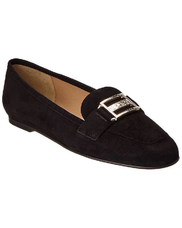 Women's Memory Foam Insole Loafers in Pink for Added Comfort Hugo Boss Maude Suede Moccasin Women's Memory Foam Insole Loafers in Pink for Added Comfort Hugo Boss Maude Suede Moccasin