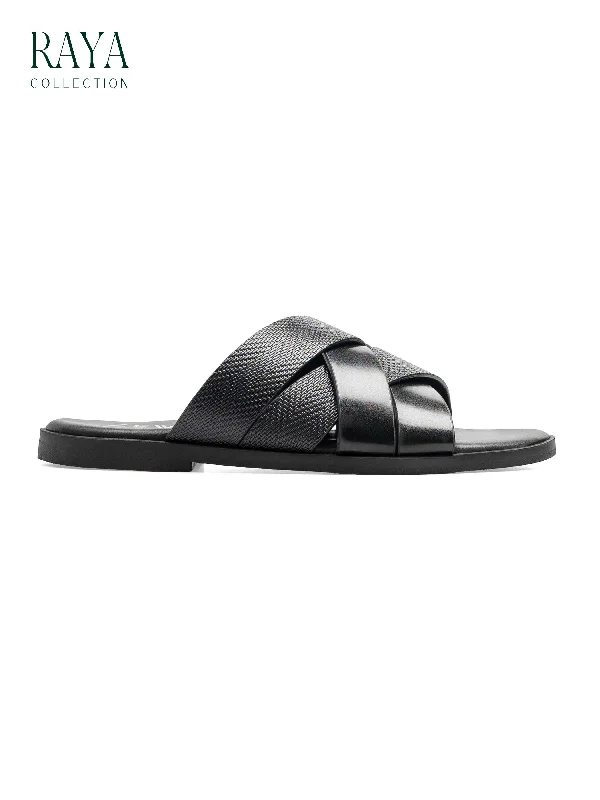 Women's ankle - strap fashion & dress shoes with a crystal - embellished buckle for a glamorous touch Nova Sandal - Black Women's ankle - strap fashion & dress shoes with a crystal - embellished buckle for a glamorous touch Nova Sandal - Black