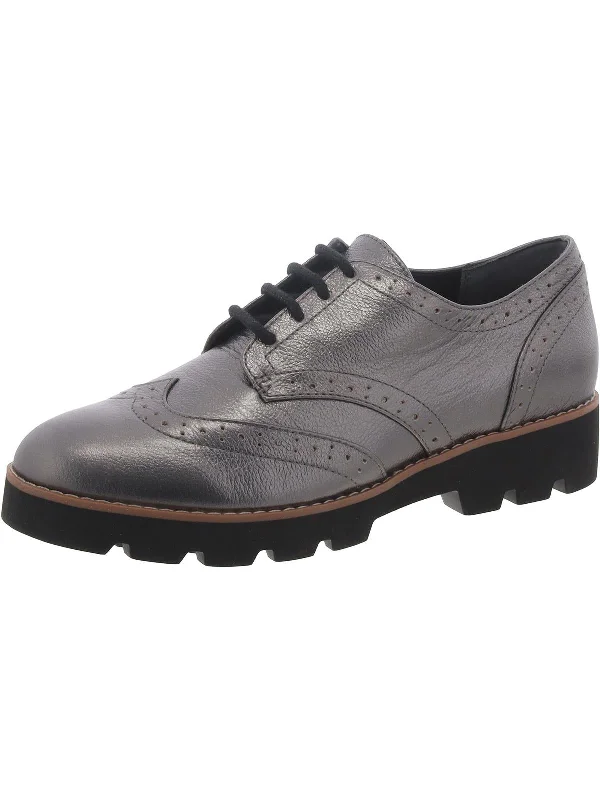 pewter/metallic leather
