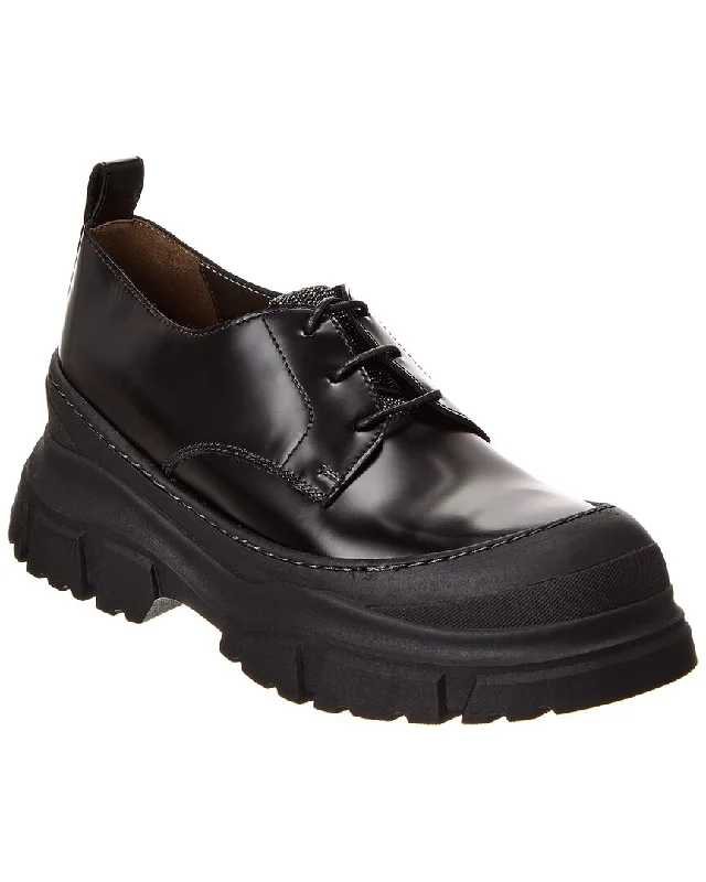 Women's Geometric - Patterned Loafers in Multicolor for a Fashion - Forward Look Brunello Cucinelli Leather Loafer Women's Geometric - Patterned Loafers in Multicolor for a Fashion - Forward Look Brunello Cucinelli Leather Loafer