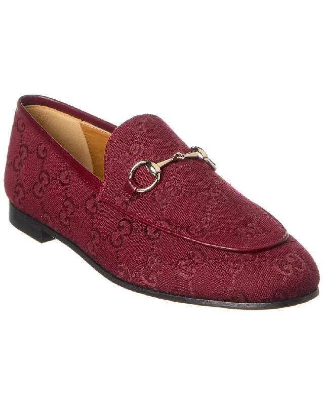 Women's Memory Foam Insole Loafers in Pink for Added Comfort Gucci Horsebit Gg Canvas Loafer Women's Memory Foam Insole Loafers in Pink for Added Comfort Gucci Horsebit Gg Canvas Loafer