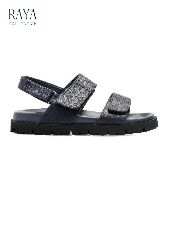 Women's backless fashion & dress shoes with a block - heel for a trendy and comfortable option Axel Sandal - Navy (Eva Combat) Women's backless fashion & dress shoes with a block - heel for a trendy and comfortable option Axel Sandal - Navy (Eva Combat)