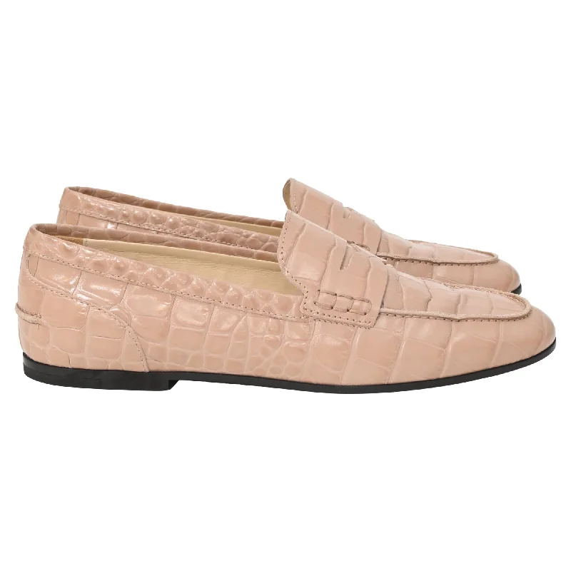 Women's Geometric - Patterned Loafers in Multicolor for a Fashion - Forward Look Tod's Croc-Effect Loafers in Beige Leather Women's Geometric - Patterned Loafers in Multicolor for a Fashion - Forward Look Tod's Croc-Effect Loafers in Beige Leather