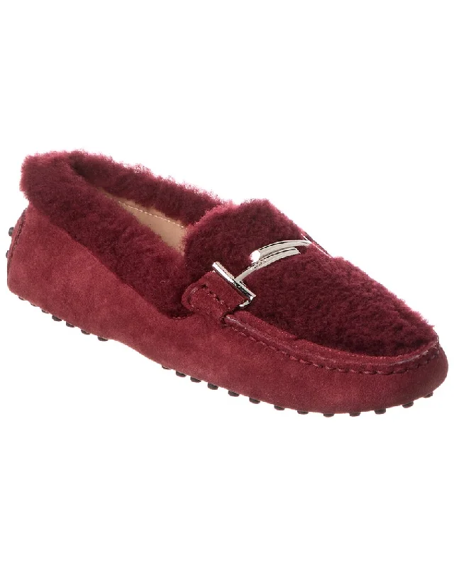 Women's Embroidered Floral Pattern Loafers in Beige for a Spring - Inspired Outfit Tod’S Double T Suede & Shearling Loafer Women's Embroidered Floral Pattern Loafers in Beige for a Spring - Inspired Outfit Tod’S Double T Suede & Shearling Loafer