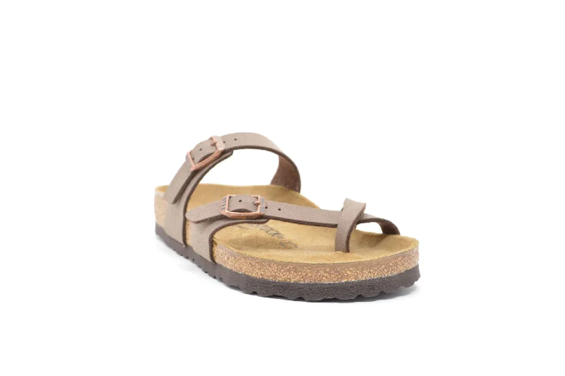 Orthopedic Women's Sandals with Arch Support in Gray for Foot HealthBIRKENSTOCK Mayari Birkibuc Orthopedic Women's Sandals with Arch Support in Gray for Foot HealthBIRKENSTOCK Mayari Birkibuc