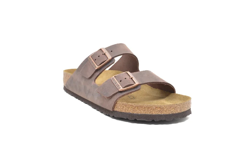 Shock - Absorbing Women's Sandals with a Soft Insole in Black for Active LifestylesBIRKENSTOCK Arizona Oiled Leather Shock - Absorbing Women's Sandals with a Soft Insole in Black for Active LifestylesBIRKENSTOCK Arizona Oiled Leather