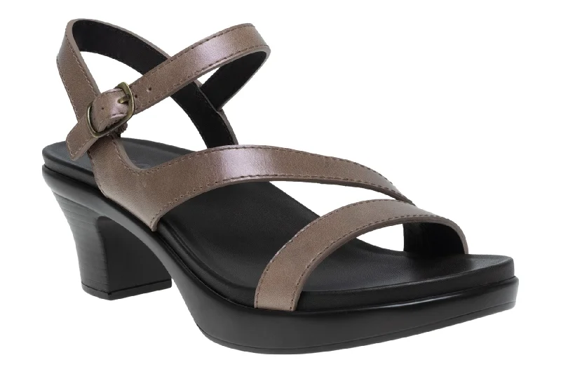 Women's Leather - Strapped Sandals with a Braided Detail in Brown for a Rustic AppealFlora
