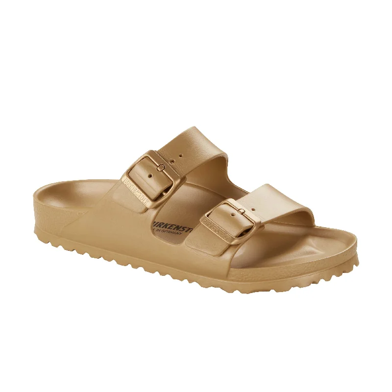 Sustainable Women's Recycled Material Sandals in Beige for Eco - Conscious ShoppersArizona EVA Glamour Gold