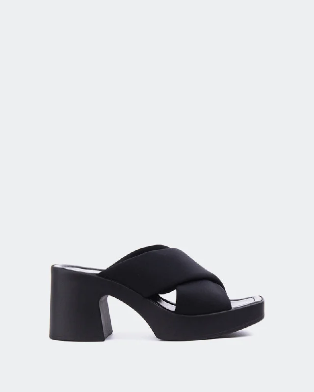 Elastic - Strap Women's Sandals with a Padded Toe in Teal for Easy On - and - OffBarletta Black Lycra
