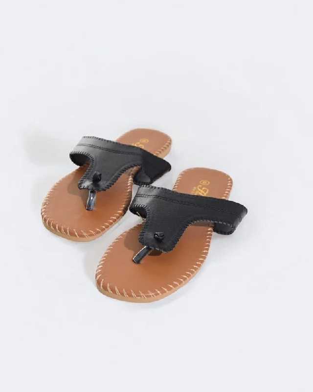Orthopedic Women's Sandals with Arch Support in Gray for Foot HealthBlack Thong Sandals