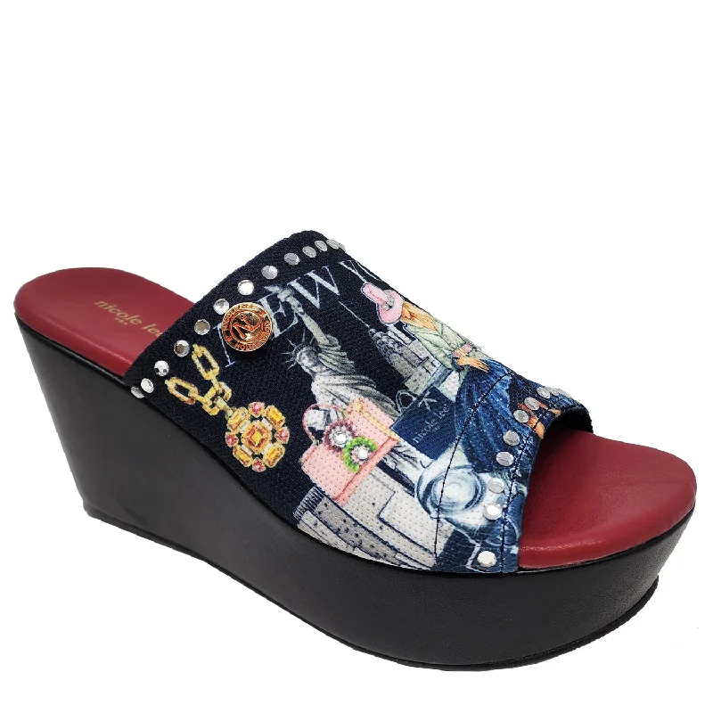 Women's Ankle - Strap Sandals with a Block Heel in Red for a Sophisticated StyleCASUAL WEDGE SANDALS Women's Ankle - Strap Sandals with a Block Heel in Red for a Sophisticated StyleCASUAL WEDGE SANDALS