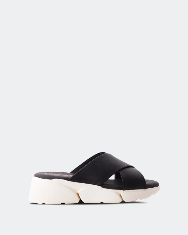 Women's Sandals with a Floral - Printed Upper in Pink for a Feminine Spring LookCrato Black Leather