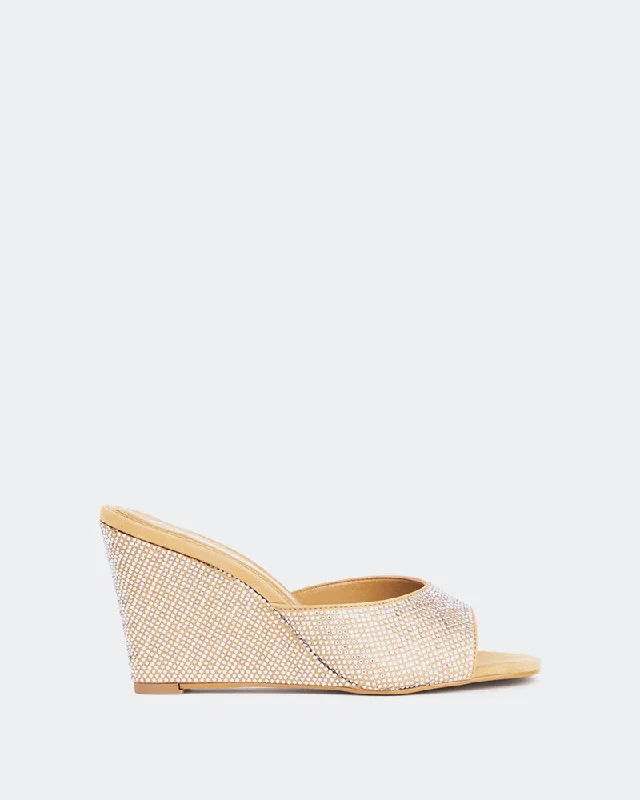 Women's Leather - Strapped Sandals with a Braided Detail in Brown for a Rustic AppealCrystal, Tan Suede/Suède Ocre