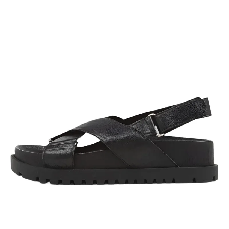Women's Ankle - Strap Sandals with a Block Heel in Red for a Sophisticated StyleDjango & Julliette Ubari Sandal Black