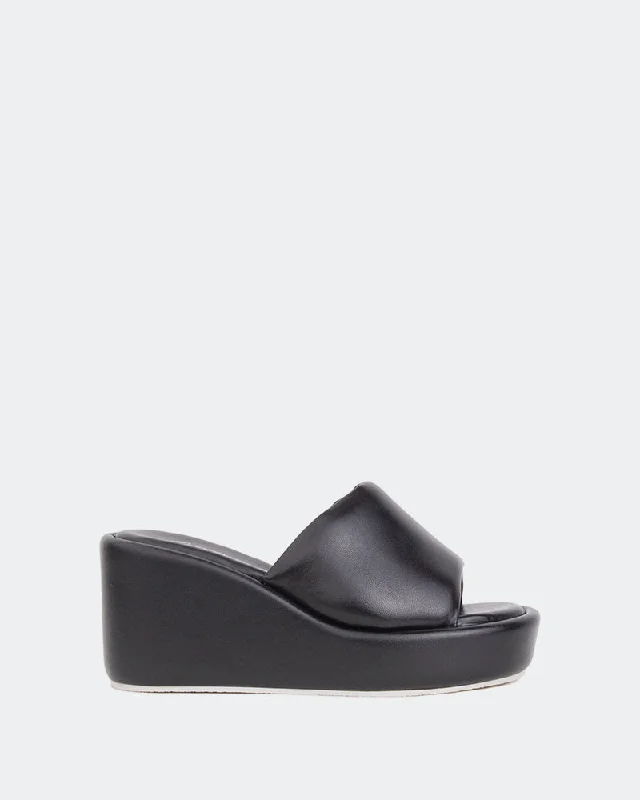 Women's Rhinestone - Embellished Open - Toe Sandals in Silver for a Glamorous Party LookDolores Black Leather