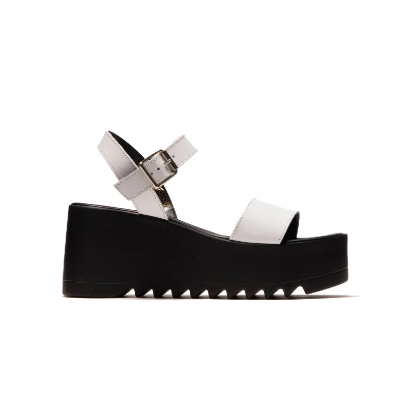 Women's Rhinestone - Embellished Open - Toe Sandals in Silver for a Glamorous Party LookEmmie White Leather