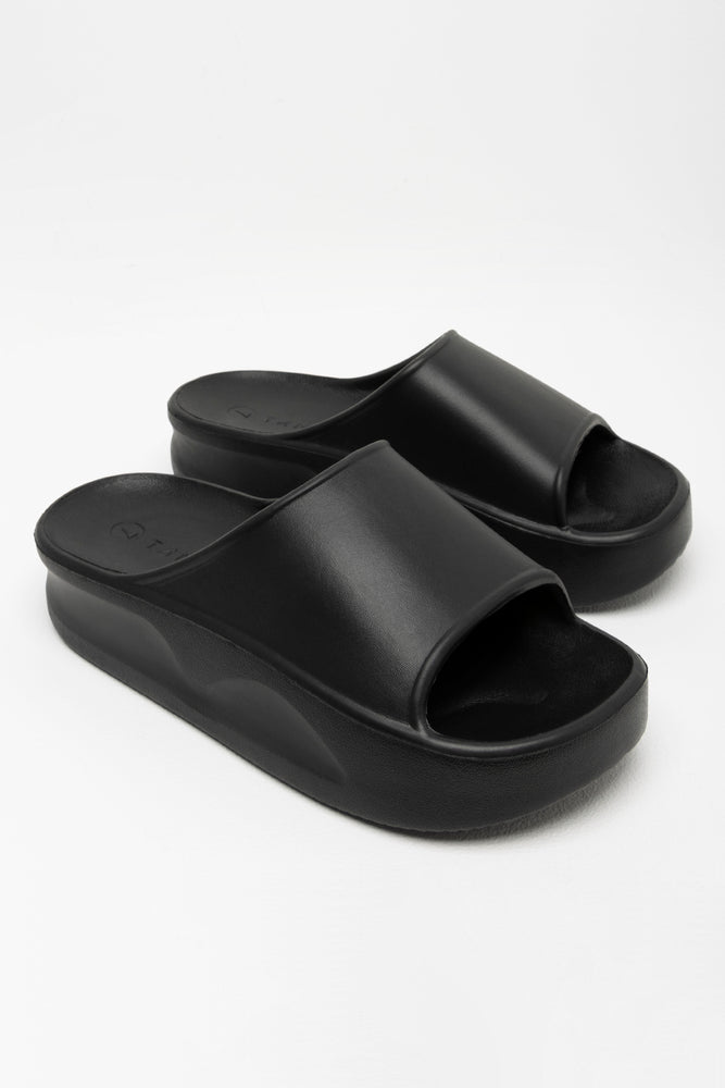 Women's Rhinestone - Embellished Open - Toe Sandals in Silver for a Glamorous Party LookFlatform Sandal Black