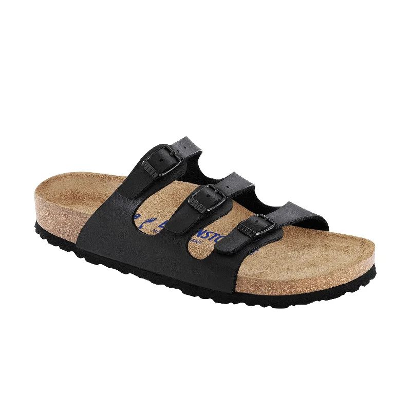 Adjustable Strap Women's Sandals with a Padded Heel in Pink for a Custom FitFlorida SFB Black Birko-Flor