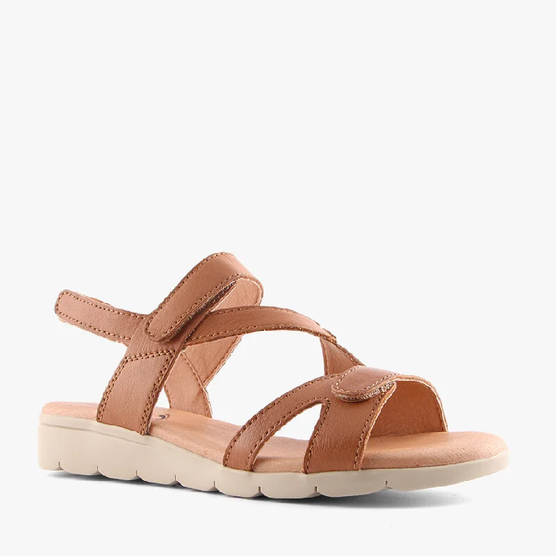 Anti - Slip Women's Sandals with a Grooved Sole in Green for Outdoor AdventuresGAIA TAN Anti - Slip Women's Sandals with a Grooved Sole in Green for Outdoor AdventuresGAIA TAN