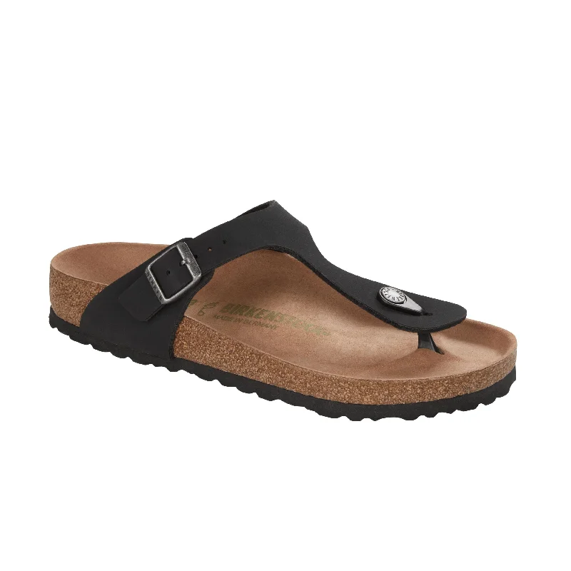 Women's Thong Sandals with a Beaded Design in Multicolor for a Beachy AestheticGizeh Earthy Vegan Black BirkiBuc