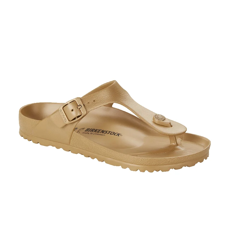 Anti - Slip Women's Sandals with a Grooved Sole in Green for Outdoor AdventuresGizeh EVA Glamour Gold