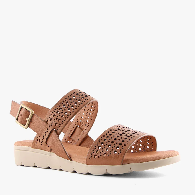 Lightweight Women's Mesh - Paneled Sandals in Yellow for BreathabilityHADDIE TAN