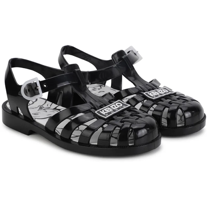 Women's Sandals with a Floral - Printed Upper in Pink for a Feminine Spring LookKenzo Sandal Black