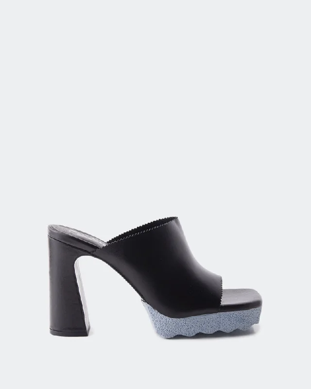 Women's Sandals with a Wedge Heel and a Tassel Detail in Orange for a Trendy LookLibra Black Blue Leather