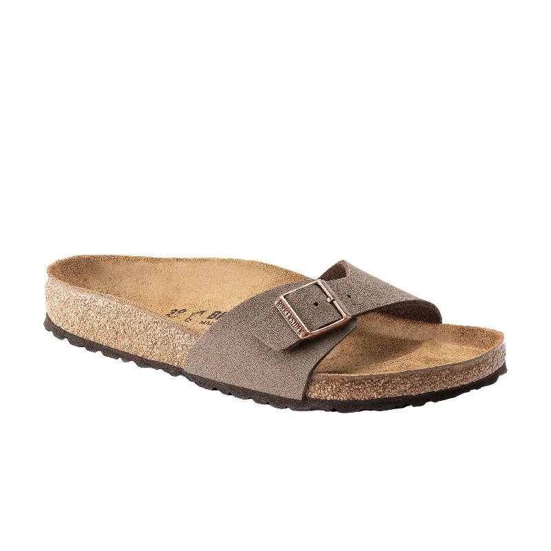 Orthopedic Women's Sandals with Arch Support in Gray for Foot HealthMadrid Mocca BirkiBuc