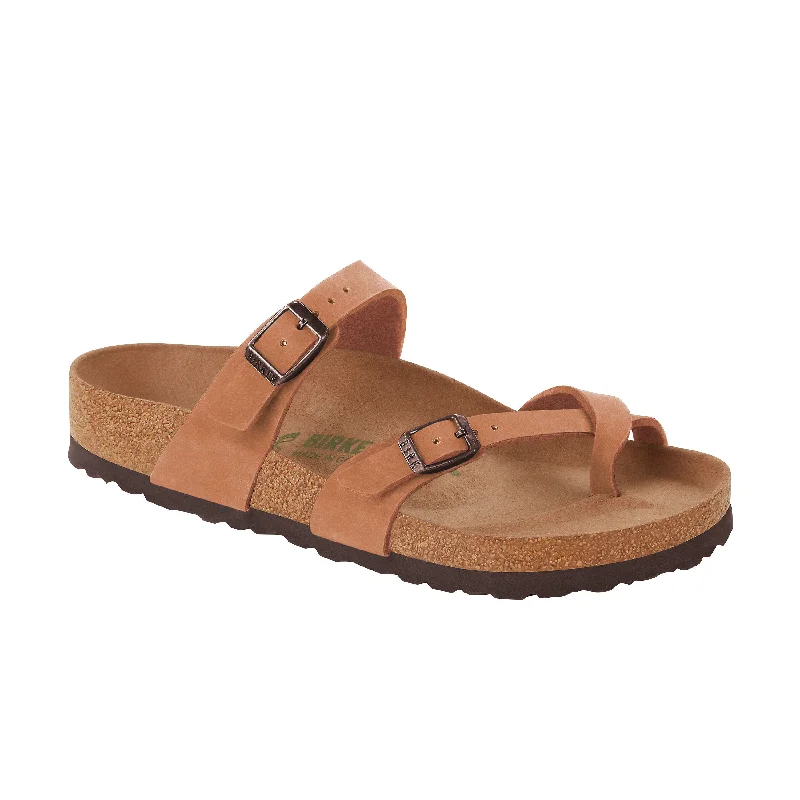 Women's Sandals with a Floral - Printed Upper in Pink for a Feminine Spring LookMayari Earthy Vegan Pecan BirkiBuc