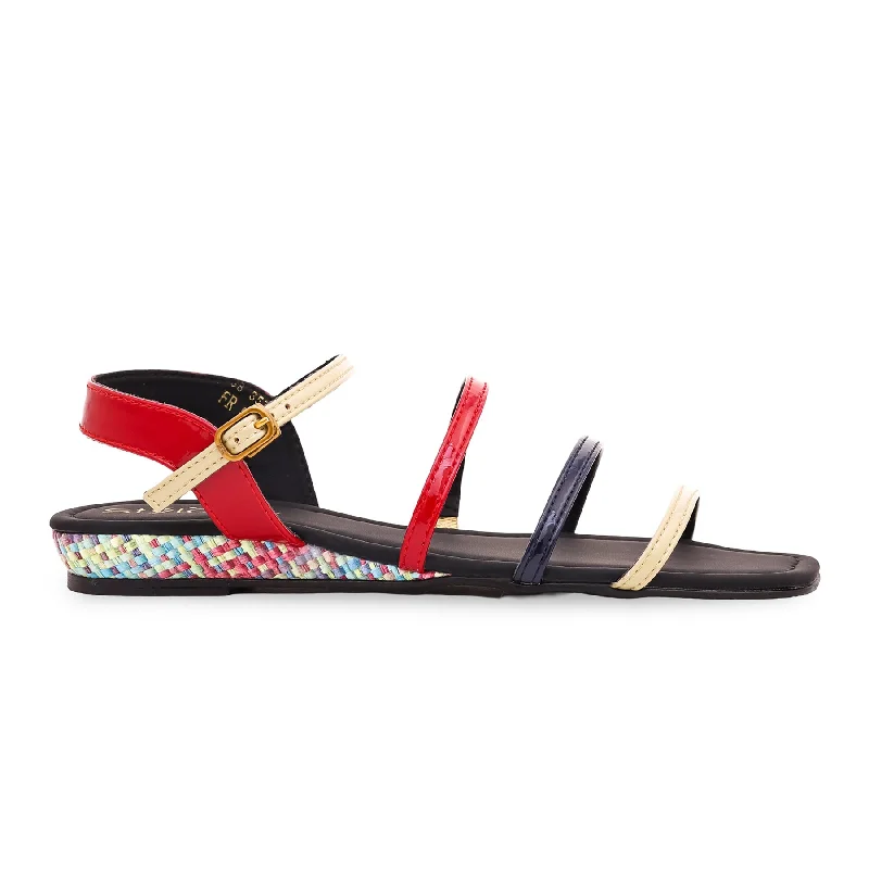 Adjustable Strap Women's Sandals with a Padded Heel in Pink for a Custom FitMulty Formal Sandal FR5308