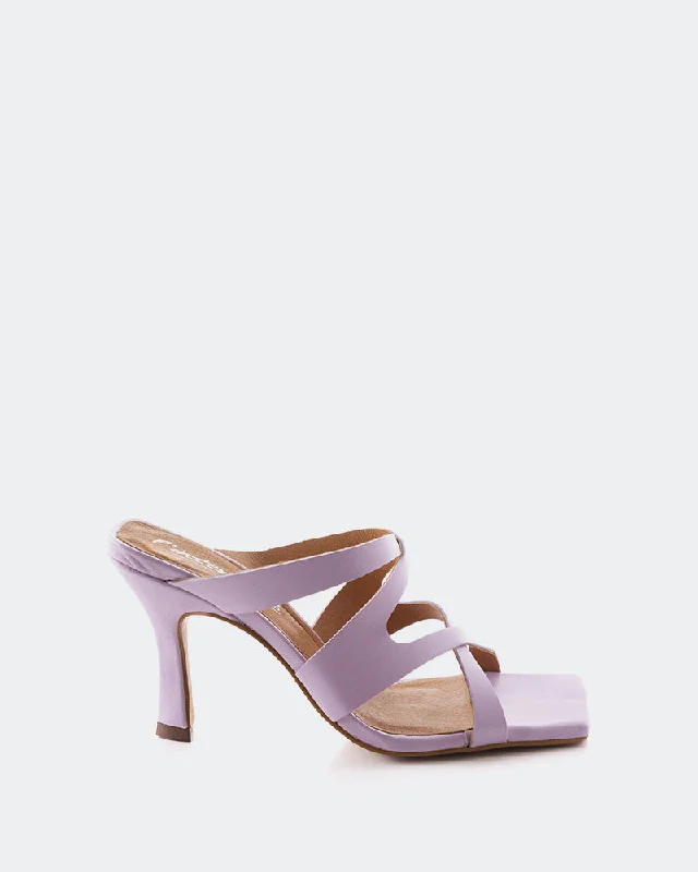 Anti - Slip Women's Sandals with a Grooved Sole in Green for Outdoor AdventuresMyrtos Lilac Leather