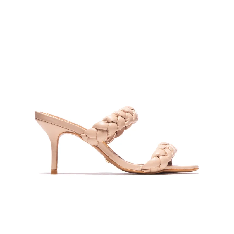 Child - Friendly Women's Sandals with a Secure Buckle in Purple for Moms on the GoNigella Nude Leather