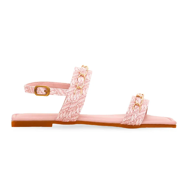 Waterproof Women's Rubber Beach Sandals with Arch Support in Blue for Water ActivitiesPink Formal Sandal FR5261