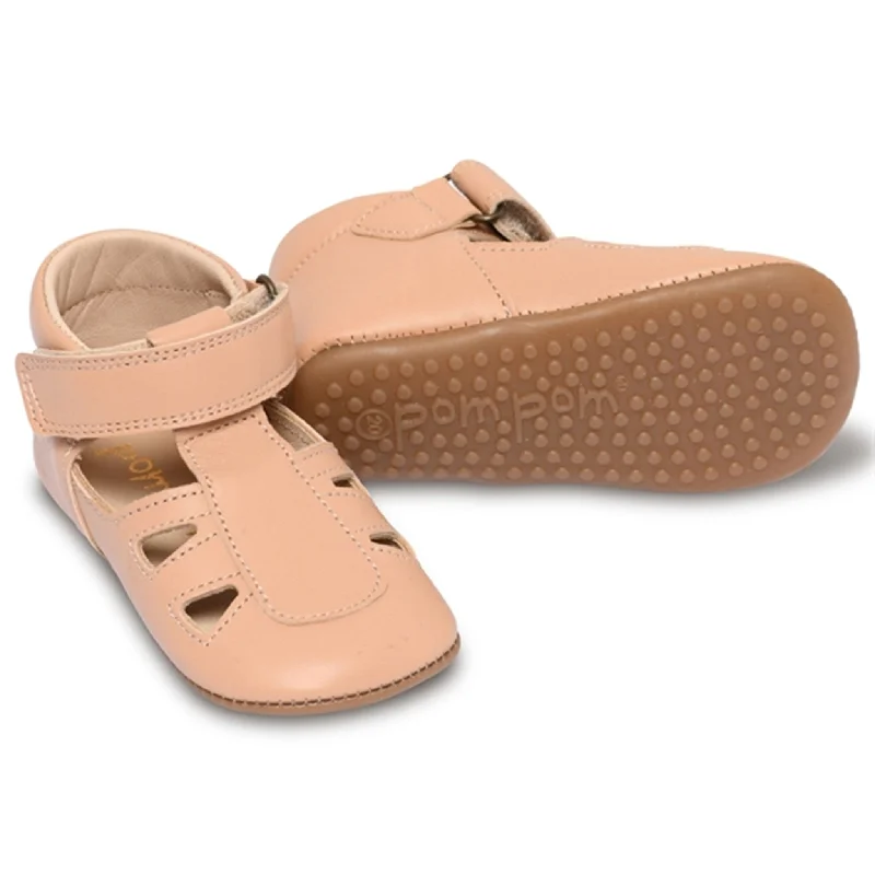 Women's Sandals with a Floral - Printed Upper in Pink for a Feminine Spring LookPom Pom Begyndersandal Rose